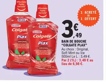 E.Leclerc Bain de Bouche Colgate Plax offre