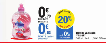 E.Leclerc Liquide Vaisselle Visior offre