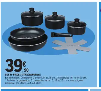 E.Leclerc Set 10 Pieces Sitracroustille offre