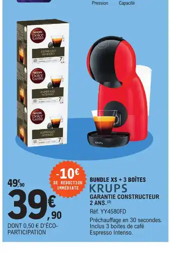 E.Leclerc Krups Bundle XS+ 3 Boites offre