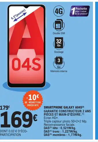 Smsrtphone Galaxy A04S