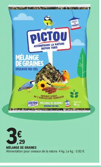 E.Leclerc Melange de Graines offre