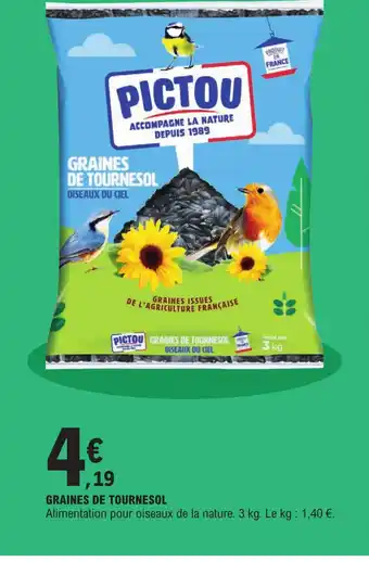 E.Leclerc Graines de Tournesol offre