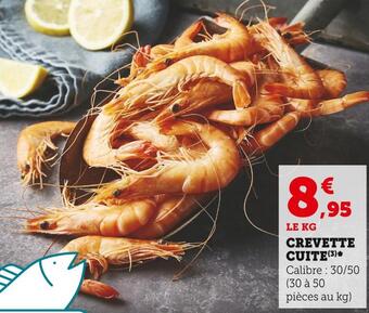 Super U Crevette cuite offre