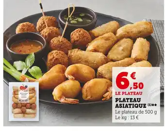 Super U Plateau asiatique offre