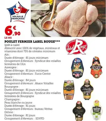 U Express Poulet fermier label rouge offre