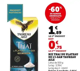 U Express Taureau aile riz thai du plateau de l'i-san offre