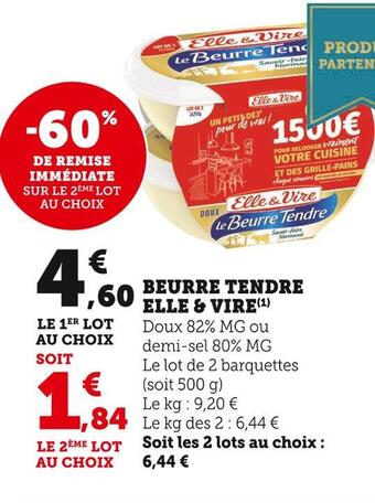 U Express Elle & vire beurre tendre offre