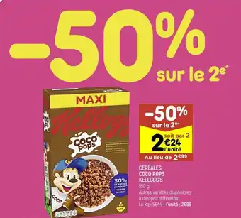 Céréales coco pops kellogg's