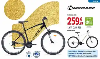 Intersport Vtt cliff 700 nakamura offre