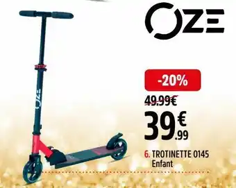Intersport Trotinette 0145 enfant oze offre