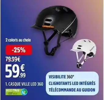 Intersport Casque ville led 360 nakamura offre