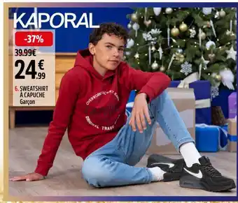 Intersport Sweatshirt à capuche garçon kaporal offre