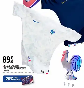 Intersport Maillot exterieur de l’equipe de france 2022 adulte nike offre