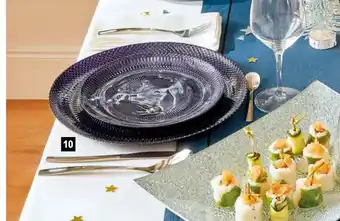 E.Leclerc Assiette Plate Bleu 28 cm offre
