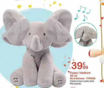 Flappy l'éléphant 30 cm