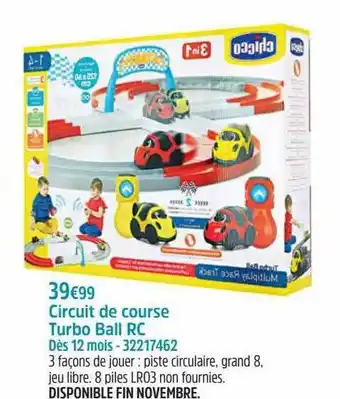 Maxi Toys Circuit de course turbo ball rc offre