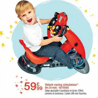 Volant racing simulateur