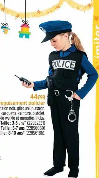 Déguisement policier