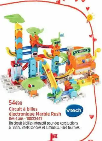 Circuit à billes électronique marble rush vtech