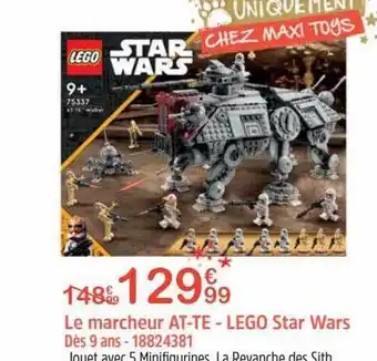 Maxi Toys Le marcheur at-te - lego star wars offre