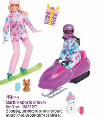 Barbie sports d'hiver