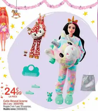 Cutie reveal licorne