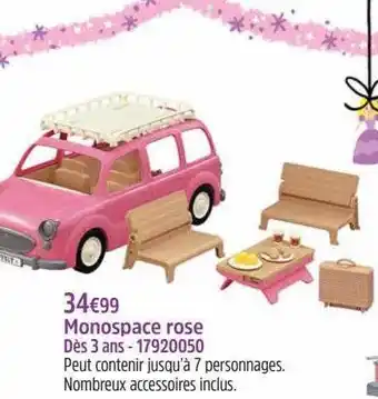 Maxi Toys Monospace rose offre