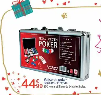 Maxi Toys Valise de poker offre