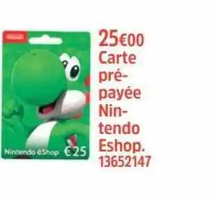 Maxi Toys Carte pré-payée nintendo eshop offre