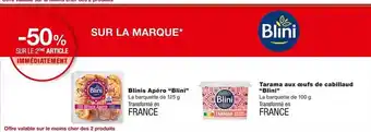 Monoprix Blinis apéro offre