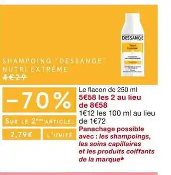 Monoprix Shampoing offre