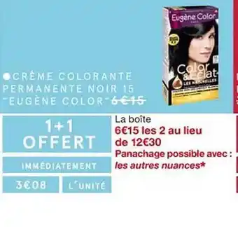 Monoprix Crème colorante permanente noir 15 offre