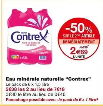 Monoprix Eau minérale naturelle offre