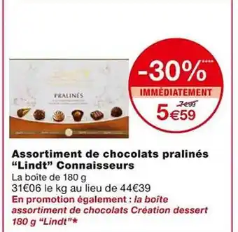 Monoprix Assortiment de chocolats pralinés offre