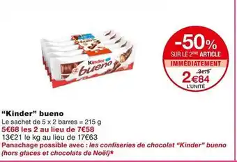 Monoprix Offre "kinder" bueno chez monoprix offre