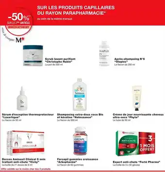 Produits capillaires du rayon parapharmacie