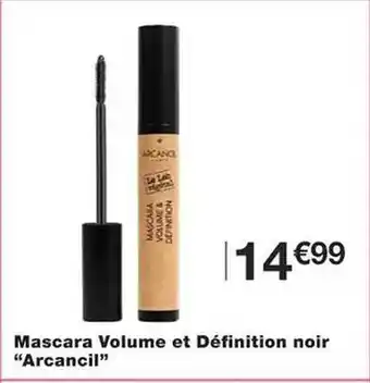 Monoprix Mascara volume et définition noir offre