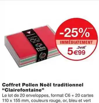 Monoprix Coffret pollen noël traditionnel offre