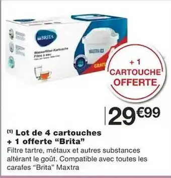 Monoprix Lot de 4 cartouches + 1 offerte offre