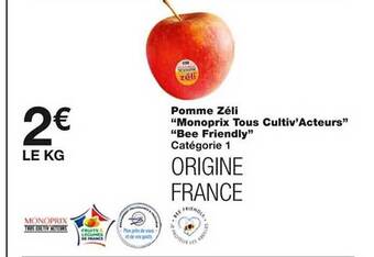 Monoprix Pomme zéli offre