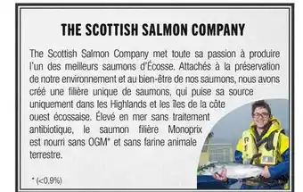Monoprix The scottish salmon company offre