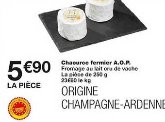 Monoprix Chaource fermier a.o.p. offre