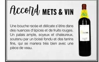 Monoprix Accord mets & vin offre