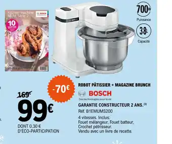 E.Leclerc Robot Patissier + Magazine Brunch offre