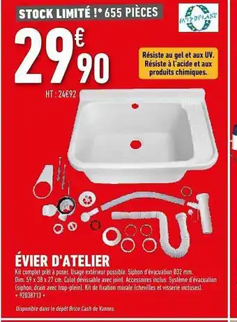 Brico Cash Évier d'atelier offre