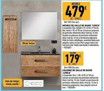 Brico Cash Meuble de salle de bains offre