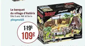 Casino Supermarchés Le banquet du village d'astérix playmobil offre