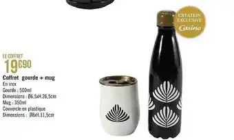Casino Supermarchés Coffret gourde + mug offre
