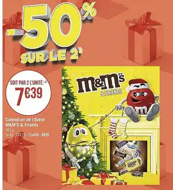 Casino Supermarchés Calendrier de l'avent m&m's & friends offre